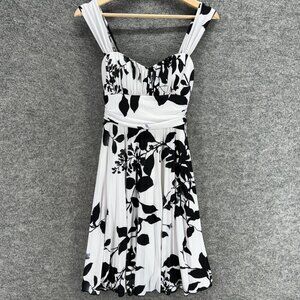 Speechless Dress Women Medium White Floral Sheath